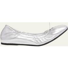 Valentino Garavani Silver Skor Valentino Garavani VLogo Signature Ballerina Flats - S13 Silver