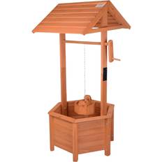 Aamen Large Wooden Planters for Outdoor