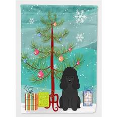 PatioPlus Merry Christmas Tree Poodle Black Flag