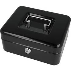 Negro Organizadores de Escritorio Westcott Caja De Efectivo Con Cerradura 20 cm - Negra