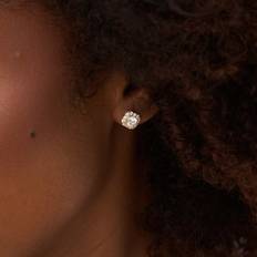GLD Micro Clustered Earrings 18k - Gold/Diamond/Transparent