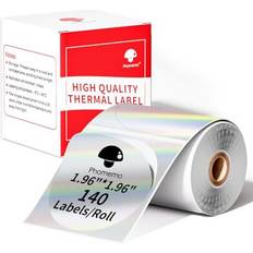 Phomemo Holographic Round Thermal Label Stickers for M120/M220/M110/M200 Label Printer, Labels