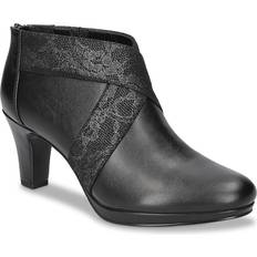 Shoes Easy Street Spice Platform Bootie Women's Black Boots