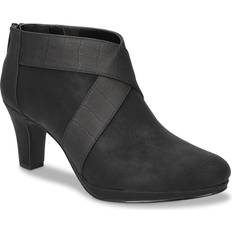 Shoes Easy Street Spice Platform Bootie Women's Black Matte Boots