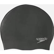 Unisex Swim Caps Speedo Unisex Adult Silicone Swimming Cap Black ONE