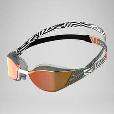 Grøn Skibriller Speedo Fastskin Hyper Elite Mirror Goggles Green/Black/Orange