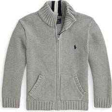 Knitted Sweaters Polo Ralph Lauren Kid's Cotton Full-Zip Sweater Andover Heather