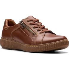 Polyurethane Sneakers Clarks Caroline Janna W - Tan Leather