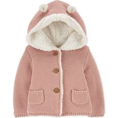 Babies Outerwear Carter's Baby Faux-Sherpa-Lined Hooded Jacket Pink