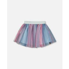 Pink Skirts Children's Clothing Deux par Deux Big Girls Vertical Striped Tulle Skirt Gradient blue, pink, mauve Gradient blue/pink/mauve