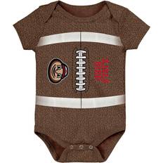 Brown Bodysuits Children's Clothing Outerstuff Newborn and Infant Boys and Girls Brown Ohio State Buckeyes Catch Me Football Bodysuit Brown 3-6 months