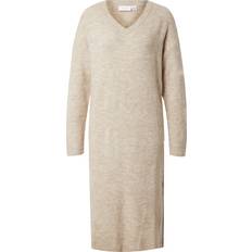 Beige - Midikleider Vila Midi Strickkleid