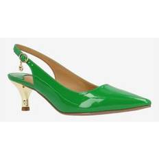 Green Heels & Pumps Wide Width Women's Ferryanne Pointy Toe Pump by J. Renee in Green Size W