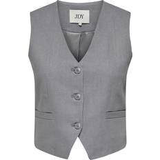 Linen - Women Vests JdY Say Tailored Waistcoat - Blue/Sleet