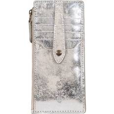 Frye Melissa Snap Card Wallet, Silver Metallic