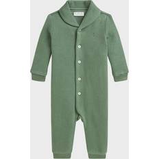 Ralph Lauren 18-24M Children's Clothing Ralph Lauren Boy's Shawl Collared Embroidered Coverall, 3M-12M FATIGUE 12 Months