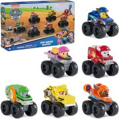 Paw Patrol Monster Trucks Paw Patrol Rescue Wheels, 6-Piece Pup Squad Racers, Toy Cars Gift Set, Kids Toys for Boys & Girls Ages 3 and Up