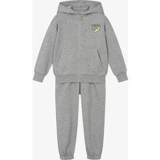 Kenzo Survêtements Kenzo Kids Grey Cotton Varsity Tiger Tracksuit