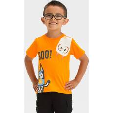 Tops Bluey Toddler Boys' and Bingo Halloween Short Sleeve T-Shirt Orange 12M