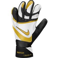 Best Goalkeeper Gloves Nike Match Goalkeeper Gloves - Black/White/Mtlc Gold Coin