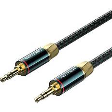 Cables Vention Cotton Braided 3.5mm Cable 0.5M Green Copper Type