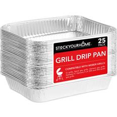 Drip Trays Stock Your Home Aluminum Drip Pan 25 Count Drip Pan Liners Drip