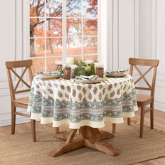 Elrene Home Fashions Nomad Harvest Tablecloth Multicolor, Gray, Green