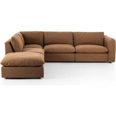 AllModern Margorie Brown Sofa 112.8" 5pcs 5 Seater