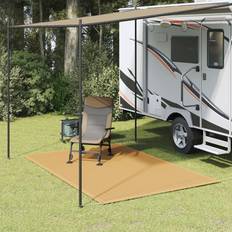 vidaXL Tältmatta sandfärgat 250x300 cm HDPE, utomhusmatta, campingmatta, tältgolv, utomhusmattor, campingmattor, tält golv