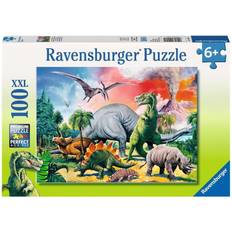 Klassische Puzzles Ravensburger Among the Dinosaurs XXL 100 Pieces