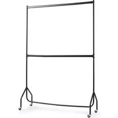 Casters Clothes Racks House of Home Garment Black Clothes Rack 152x218cm