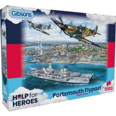 Jigsaw Puzzles Gibsons Portsmouth Flypast 1000 Pieces