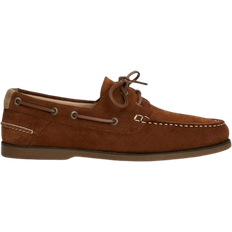 Men - Platform Boat Shoes Tommy Hilfiger Core Suede Boat - Brown