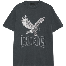 Anine Bing Lili Tee Retro Eagle - Washed Black