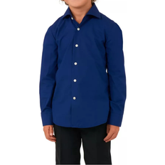 Kid's Button Up Shirt - Navy Royale