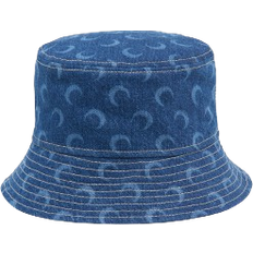 Denim - Women Hats Marine Serre Regenerated Deadstock Bucket Hat - Blue Denim