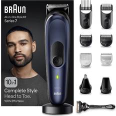 Nose Trimmer - Rechargeable Battery Trimmers Braun 10-in-1 Style Kit 7 MGK7410