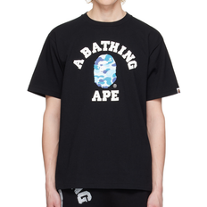 Bape Abc Camo College Tee - Black/Blue