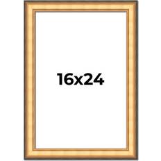 Photo Frames CustomPictureFrames Gold Plein Aire Solid Wood Monza Photo Frame 16x24"