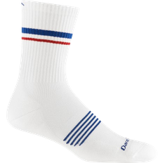 Darn Tough Men's Element Micro Crew Lightweight Running Sock - White