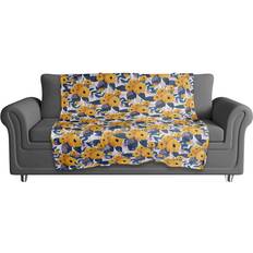 Designs Direct Creative Group Woven Throw Blankets Yellow, Blue (152.4x127cm)