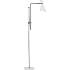 Beliani Melawi White/Black Golvlampa 180cm
