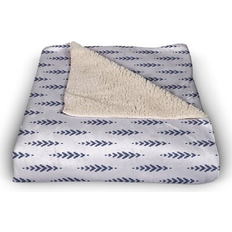 Designs Direct Creative Group Woven Blankets White, Blue (152.4x127cm)