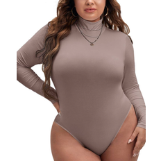 Shein Underwear Shein Essnce Plus High Neck Tee Bodysuit