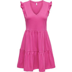 Only May Short Dress - Rosa/Raspberry