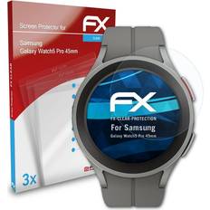 Screen Protectors atFoliX 3x screen protector for samsung galaxy watch5 pro 45mm clear
