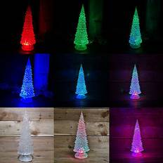 Red Christmas Trees Samuel Alexander Dual Power Water Spinner Changing LED's Christmas Tree