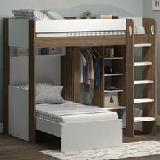 Multicoloured Beds & Mattresses Flair Hampton White Bunk Bed