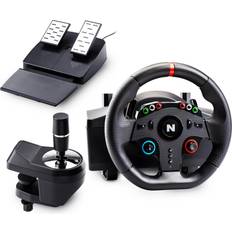 Nitho Drive Pro ONE Gaming Racing Wheel Separate Shifter and Floor Pedals, Steering Wheel for PC, PS4, Xbox One, Xbox Series XS, Switch, 270 Degree Zero Dead Zone Driving Car Simulator