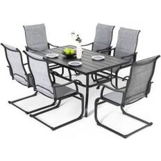 Nuu Garden Umbrella Patio Dining Set